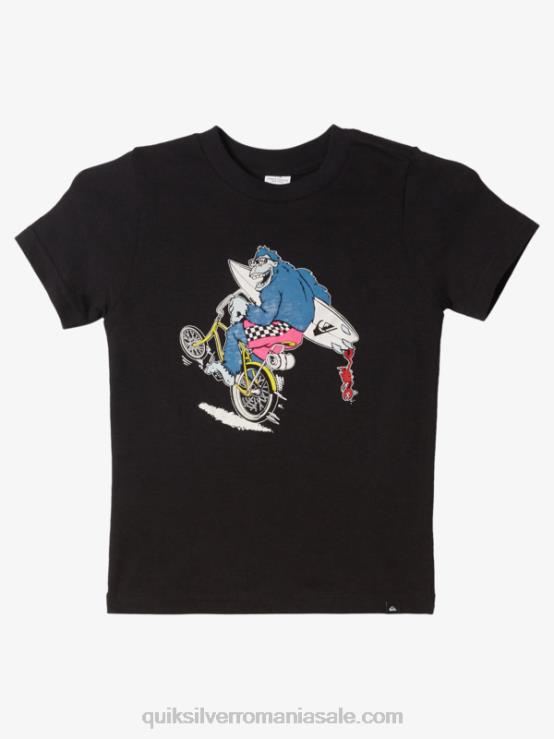negru Tricou cu 2-7 roți XT6B1972 băieți Quiksilver