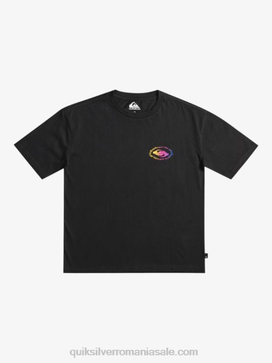 negru Tricou cu steag radical 8-16 XT6B1966 băieți Quiksilver