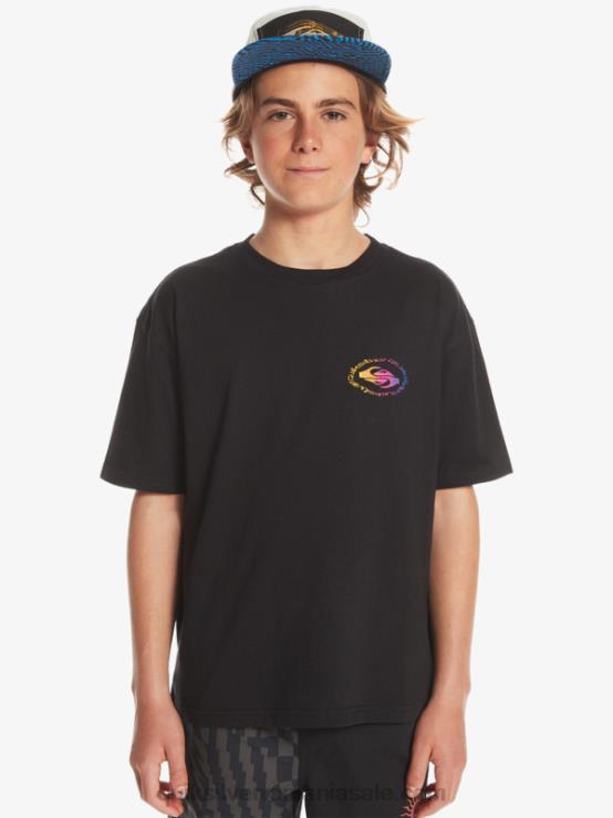 negru Tricou cu steag radical 8-16 XT6B1966 băieți Quiksilver