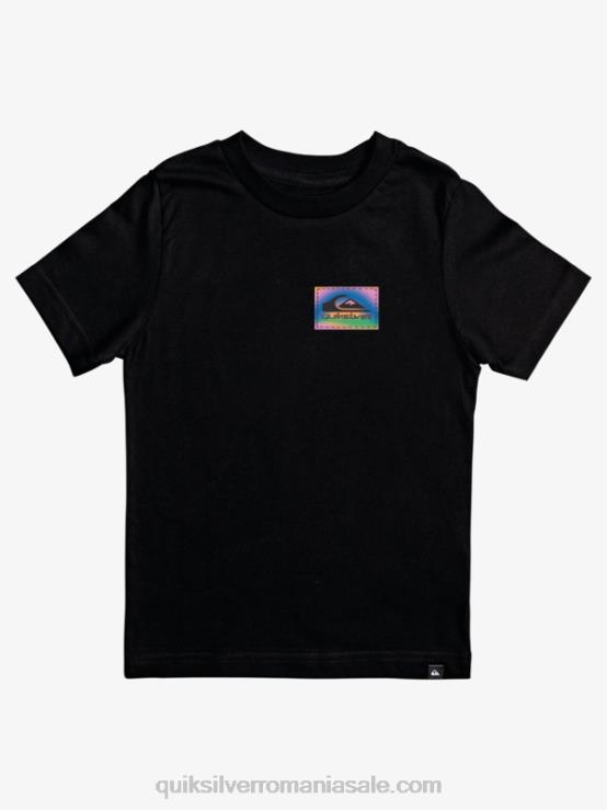 negru Tricou flux de 8-16 culori XT6B2173 băieți Quiksilver