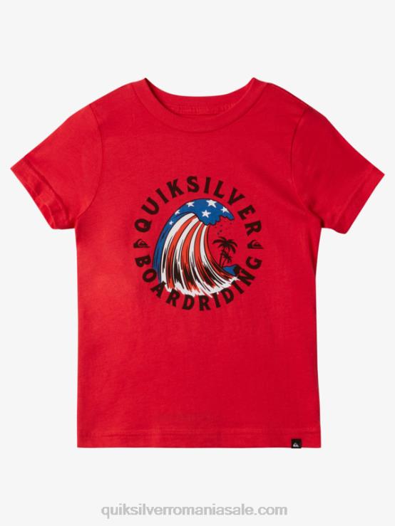 rosu cu risc ridicat 2-7 tricoul home of the wave XT6B1930 băieți Quiksilver