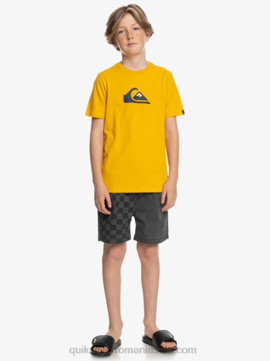 toiag de aur logo comp - tricou XT6B2316 băieți Quiksilver