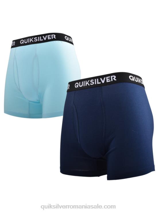 albastru deschis Boxer super moale de bază, pachet de 2 XT6B1824 bărbați Quiksilver