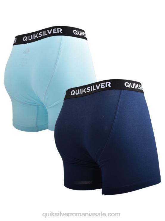 albastru deschis Boxer super moale de bază, pachet de 2 XT6B1824 bărbați Quiksilver