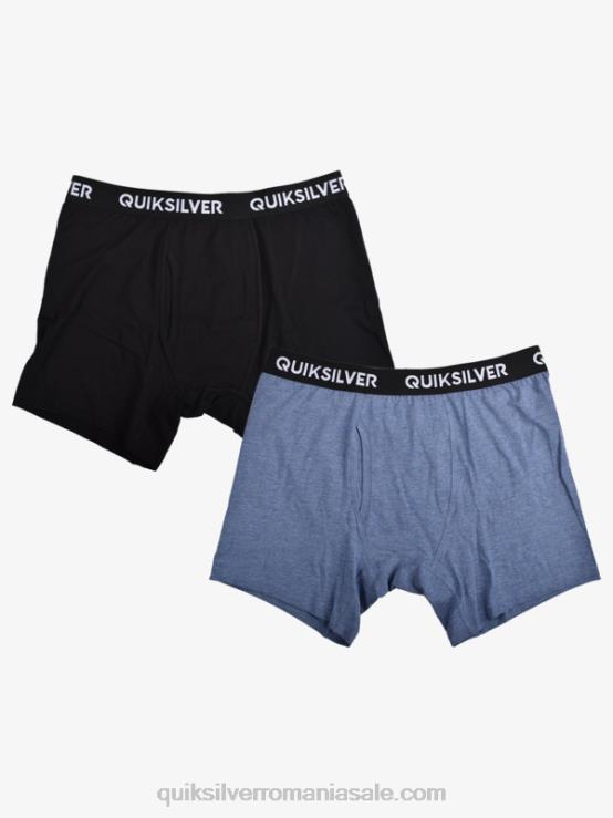 denim heather Boxer super moale de bază, pachet de 2 XT6B1825 bărbați Quiksilver