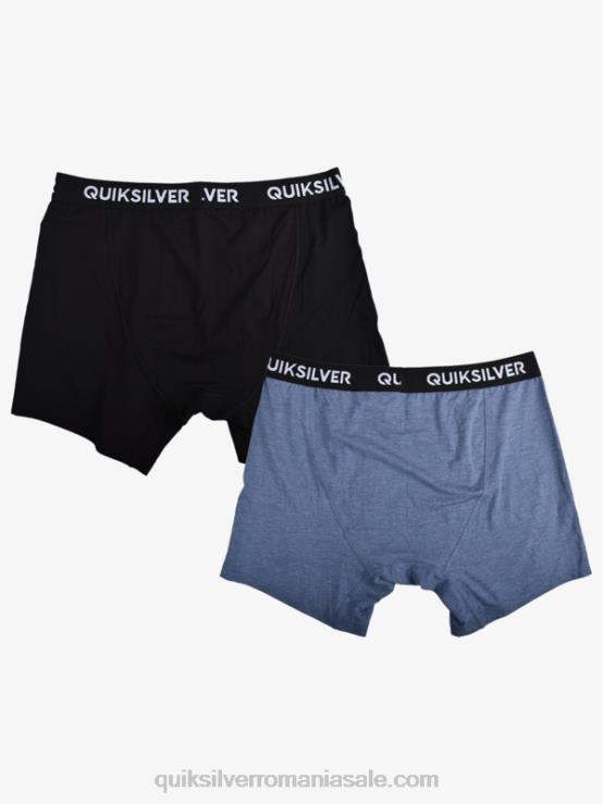 denim heather Boxer super moale de bază, pachet de 2 XT6B1825 bărbați Quiksilver