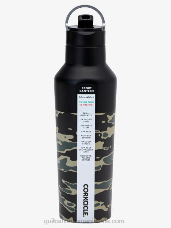 luptă crucială cu imprimeu camo sticlă de apă XT6B1182 bărbați Quiksilver x Corkcicle