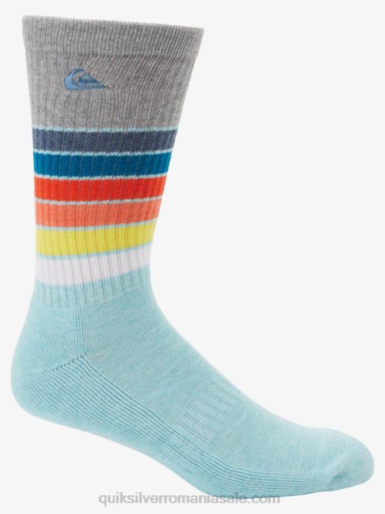 albastru deschis Pachet de 2 șosete de zi cu zi XT6B1092 bărbați Quiksilver