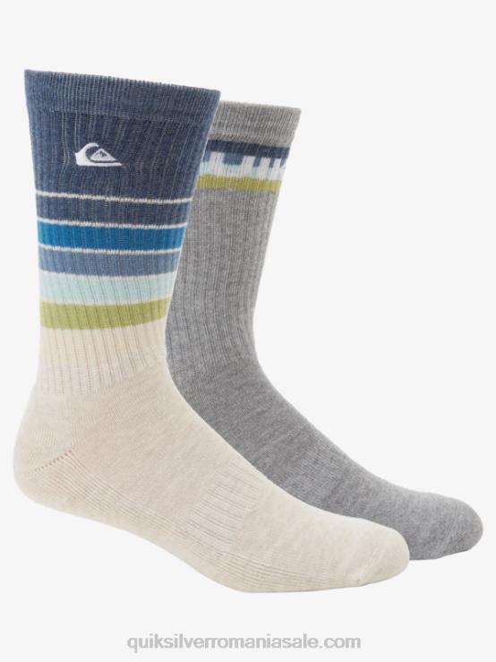 erica fildeș Pachet de 2 șosete de zi cu zi XT6B1091 bărbați Quiksilver