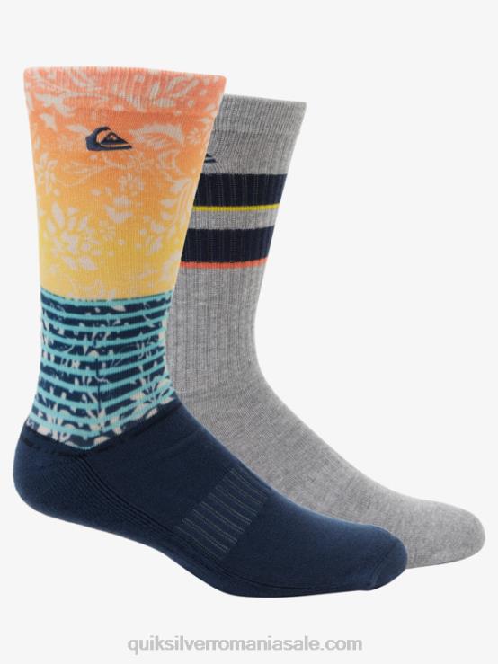 marina Pachet de 2 șosete jacquard pentru echipaj XT6B1142 bărbați Quiksilver