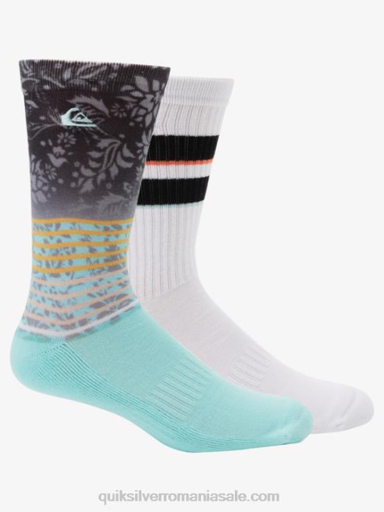 multi 1 Pachet de 2 șosete jacquard pentru echipaj XT6B1141 bărbați Quiksilver
