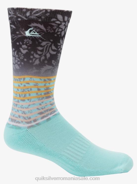 multi 1 Pachet de 2 șosete jacquard pentru echipaj XT6B1141 bărbați Quiksilver