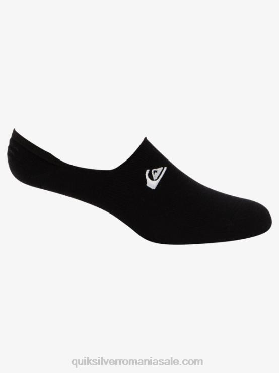 negru Pachet de 3 șosete no show XT6B777 bărbați Quiksilver