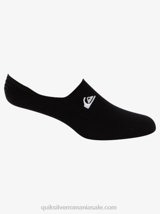 negru Pachet de 3 șosete no show XT6B777 bărbați Quiksilver