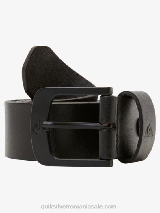 negru cureaua de piele de zi cu zi XT6B1053 bărbați Quiksilver