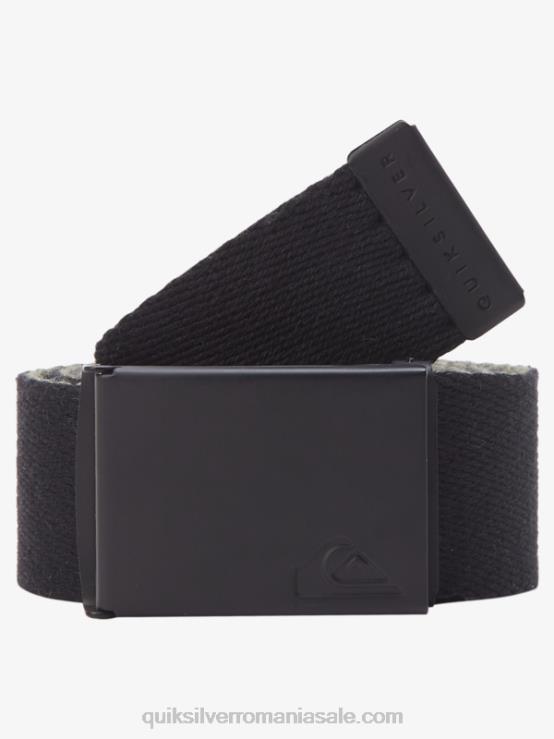 negru cureaua din chingi de gem XT6B42 bărbați Quiksilver