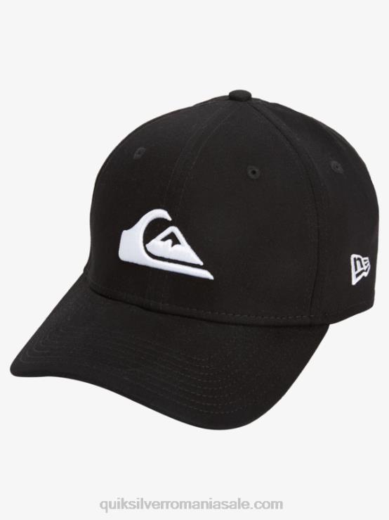 alb negru șapcă elastică pentru munte și val XT6B1679 bărbați Quiksilver