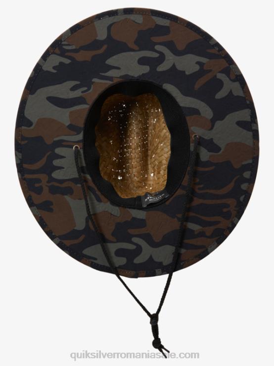 camuflaj pălărie de salvamar de paie pentru străin XT6B834 bărbați Quiksilver
