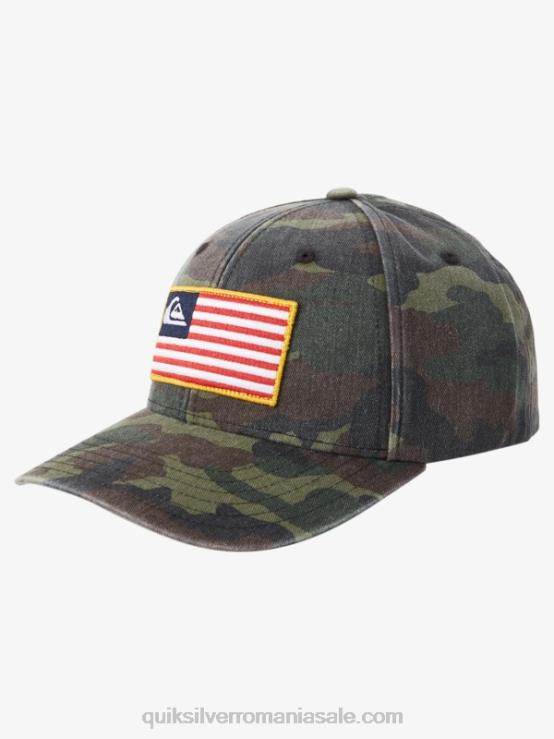 camuflaj pălărie snapback america la pământ XT6B796 bărbați Quiksilver