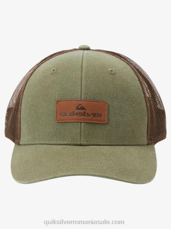 gri măsliniu jos căciula de camioner XT6B660 bărbați Quiksilver