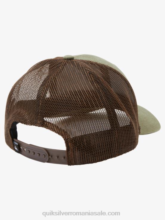 gri măsliniu jos căciula de camioner XT6B660 bărbați Quiksilver
