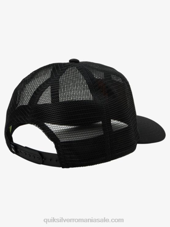 negru pălărie cu ochiuri de camion XT6B1075 bărbați Quiksilver