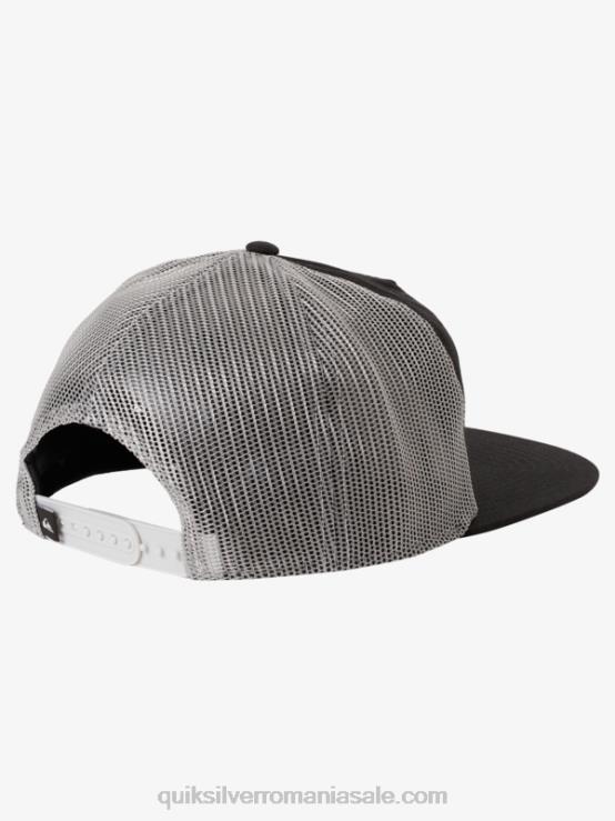 negru pălărie de camioner cu o singură înotătoare XT6B1714 bărbați Quiksilver