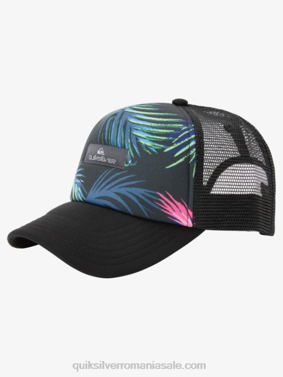 negru pălărie de camioneta magpie coop XT6B562 bărbați Quiksilver