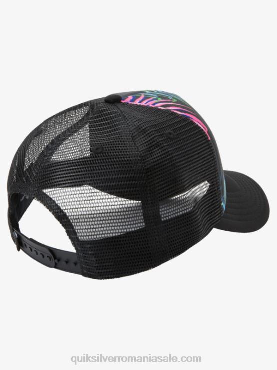 negru pălărie de camioneta magpie coop XT6B562 bărbați Quiksilver