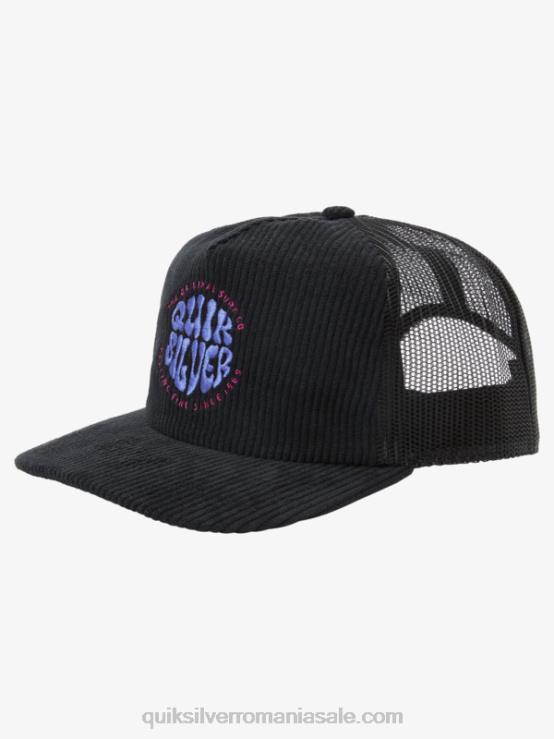 negru pălărie de camionete coasteeze XT6B443 bărbați Quiksilver