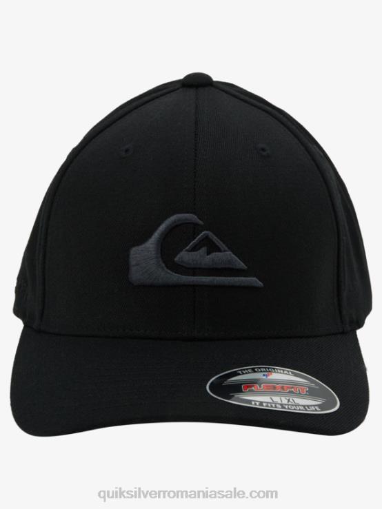 negru pălărie flexfit de munte și val XT6B1434 bărbați Quiksilver