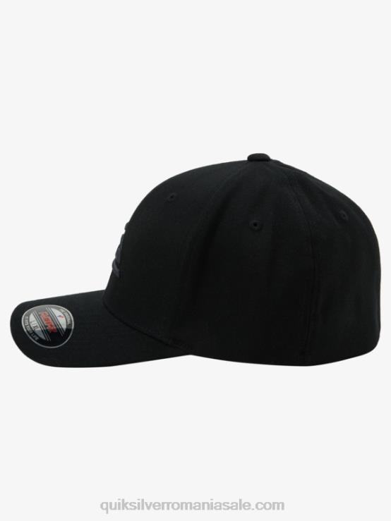 negru pălărie flexfit de munte și val XT6B1434 bărbați Quiksilver