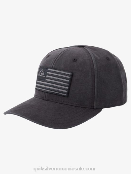 negru pălărie snapback america la pământ XT6B797 bărbați Quiksilver