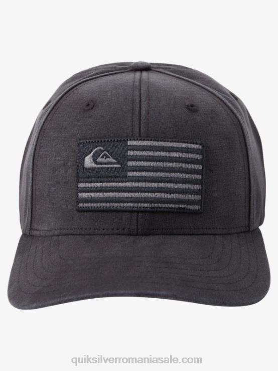 negru pălărie snapback america la pământ XT6B797 bărbați Quiksilver