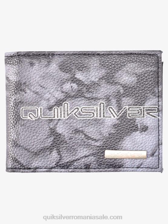 alb negru portofel tri-fold prospețime XT6B728 bărbați Quiksilver