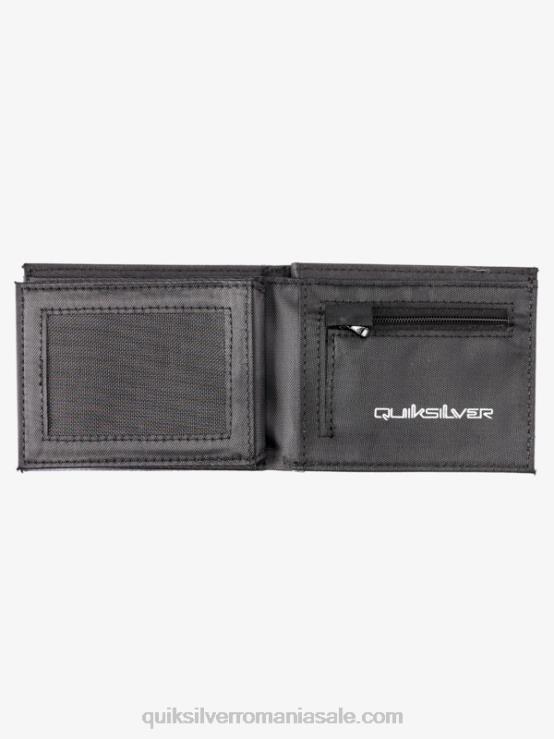 alb negru portofel tri-fold prospețime XT6B728 bărbați Quiksilver