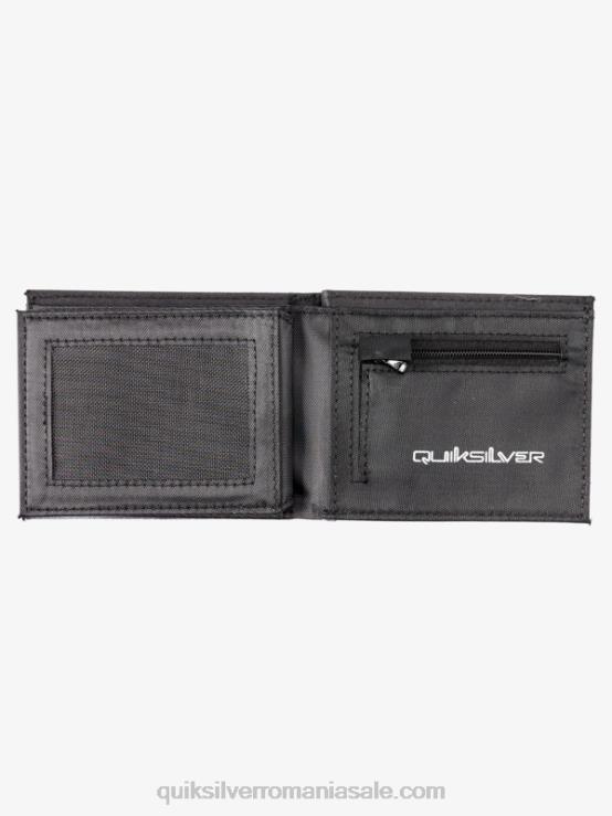 alb negru portofel tri-fold prospețime XT6B728 bărbați Quiksilver