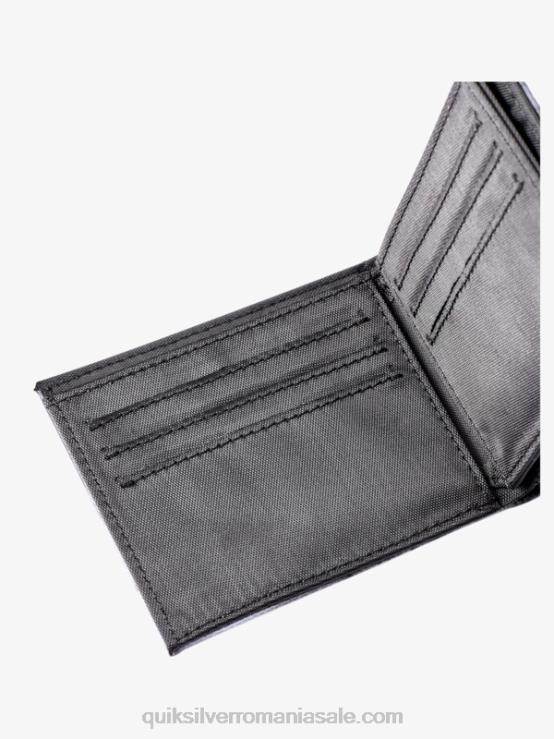 alb negru portofel tri-fold prospețime XT6B728 bărbați Quiksilver