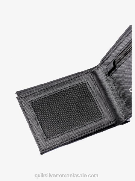 alb negru portofel tri-fold prospețime XT6B728 bărbați Quiksilver