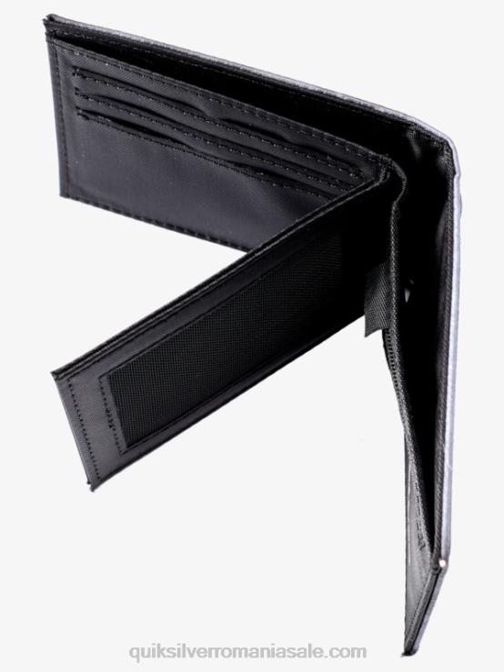 alb negru portofel tri-fold prospețime XT6B728 bărbați Quiksilver