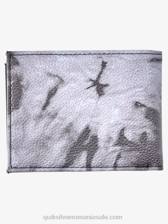 alb negru portofel tri-fold prospețime XT6B728 bărbați Quiksilver
