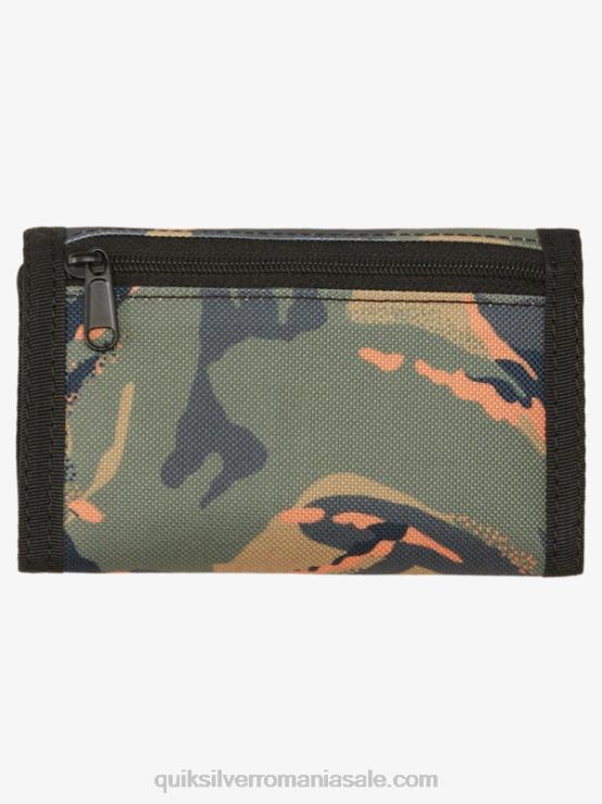 camo - plage portofelul cu trei ori imprimat zilnic XT6B740 bărbați Quiksilver