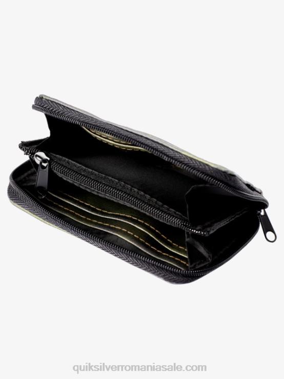 camuflaj negru portofel cu plasa de siguranta cu fermoar XT6B1233 bărbați Quiksilver