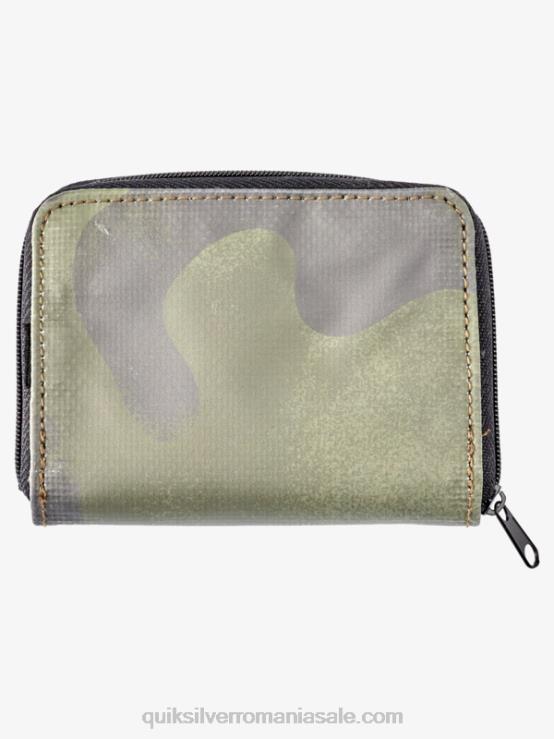 camuflaj negru portofel cu plasa de siguranta cu fermoar XT6B1233 bărbați Quiksilver
