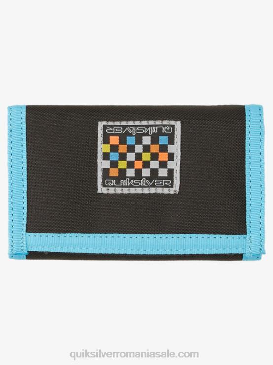 negru/regale portofelul cu trei ori imprimat zilnic XT6B739 bărbați Quiksilver
