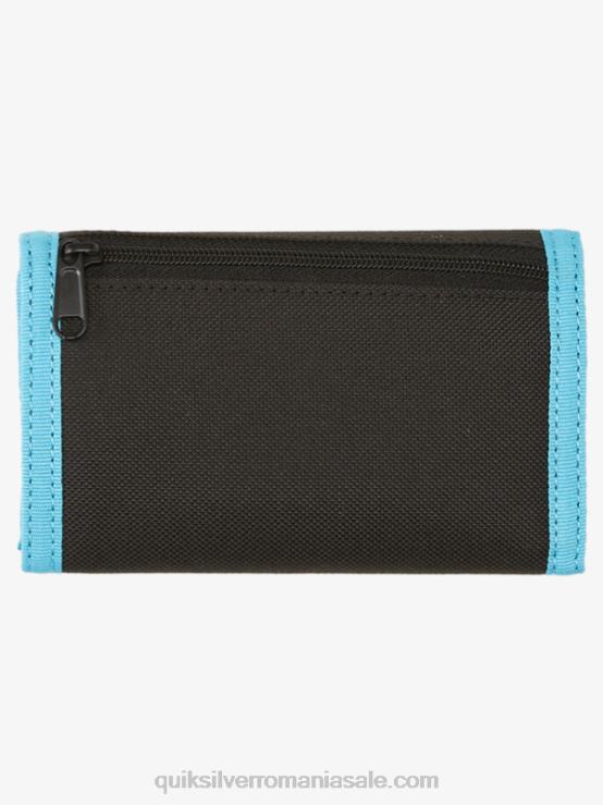 negru/regale portofelul cu trei ori imprimat zilnic XT6B739 bărbați Quiksilver