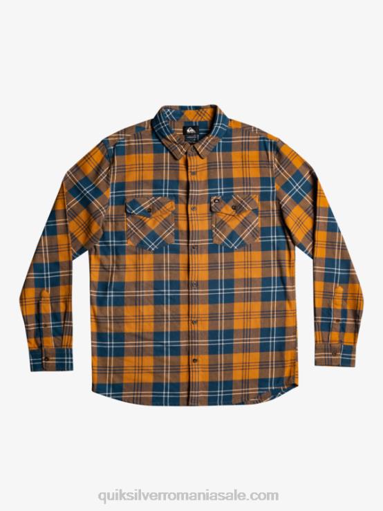 Harelaw de zahăr brun cămașă harelaw stretch cu mânecă lungă XT6B1508 bărbați Quiksilver