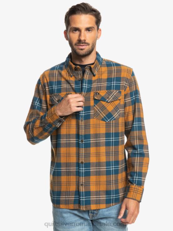 Harelaw de zahăr brun cămașă harelaw stretch cu mânecă lungă XT6B1508 bărbați Quiksilver