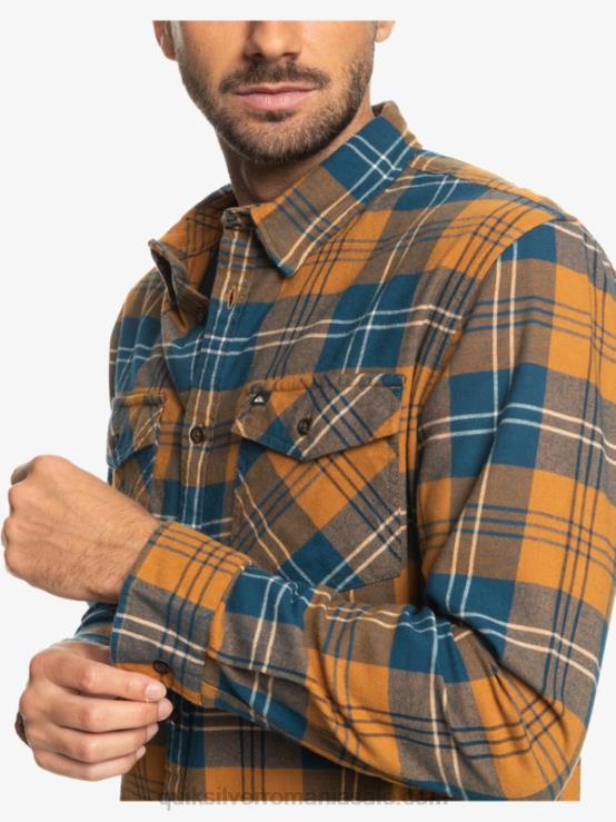 Harelaw de zahăr brun cămașă harelaw stretch cu mânecă lungă XT6B1508 bărbați Quiksilver