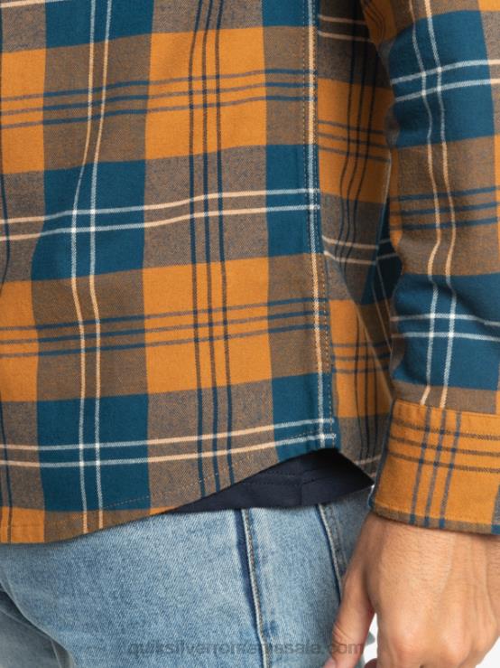 Harelaw de zahăr brun cămașă harelaw stretch cu mânecă lungă XT6B1508 bărbați Quiksilver